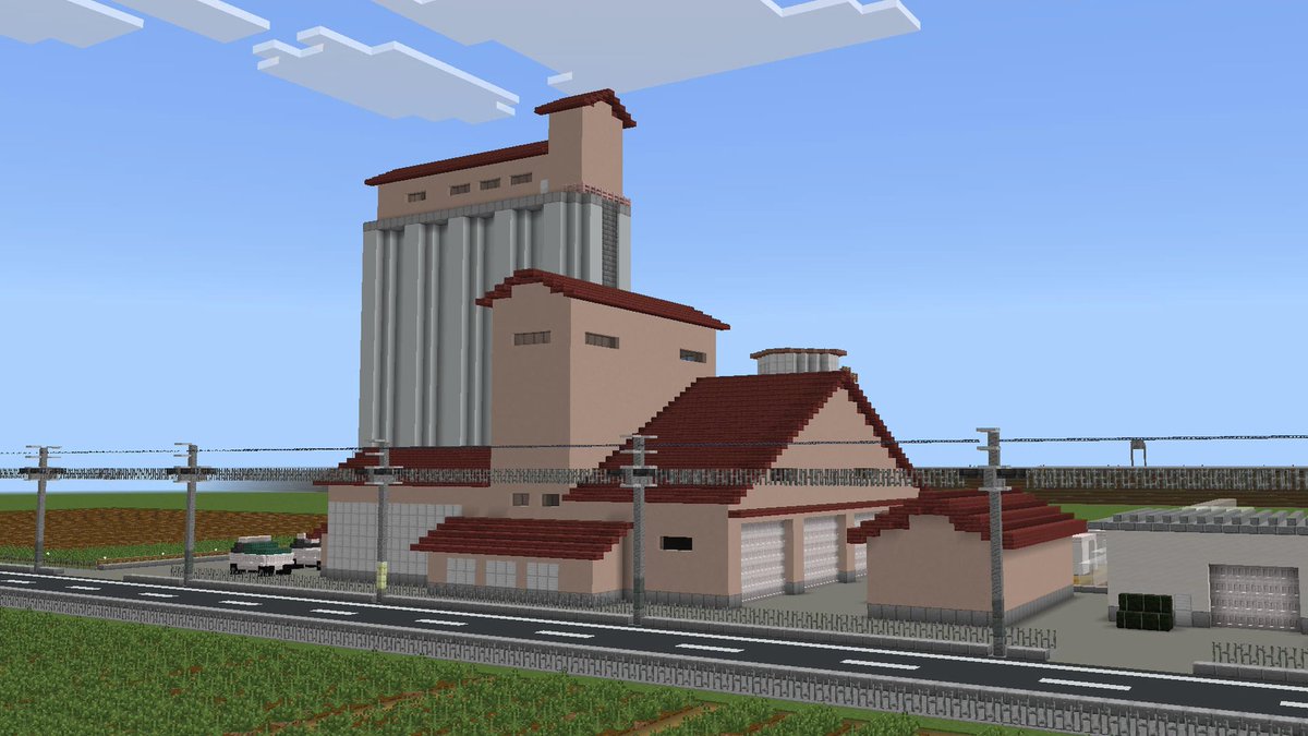 Roselia_Sky_z33's tweet image. カントリーエレベーター
#Minecraft
#蔵布都県