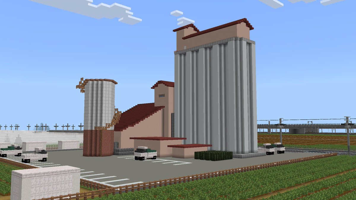 Roselia_Sky_z33's tweet image. カントリーエレベーター
#Minecraft
#蔵布都県