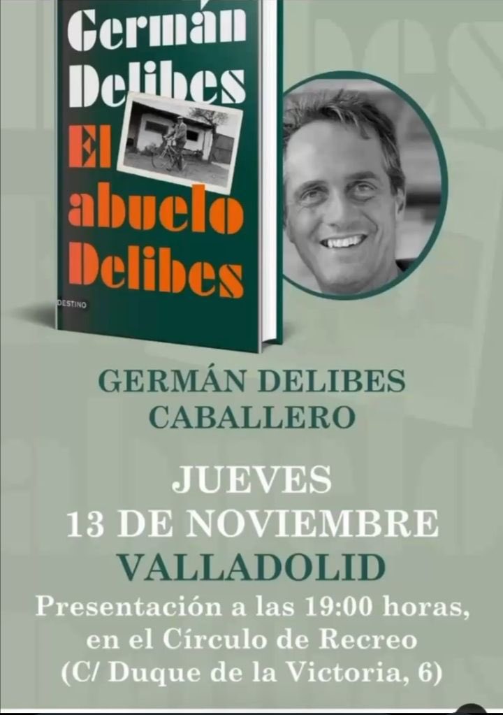 El jueves 13-XI se presenta en Valladolid “El abuelo Delibes”, un libro entrañable escrito por Germán Delibes Caballero, nieto del autor y colaborador de la Fundación, en el que da un testimonio cercano de la faceta familiar de Miguel Delibes. Entrada libre hasta completar aforo.