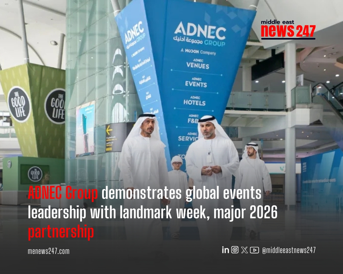 menews247's tweet image. ADNEC Group demonstrates global events leadership with landmark week, major 2026 partnership

Read the full story ➡ menews247.com/adnec-group-de…

#ADNECGroup #AbuDhabiEvents #MICEIndustry #BusinessTourism #EventPartnership #SustainabilityInEvents #GlobalExhibitions #UAEInnovatio