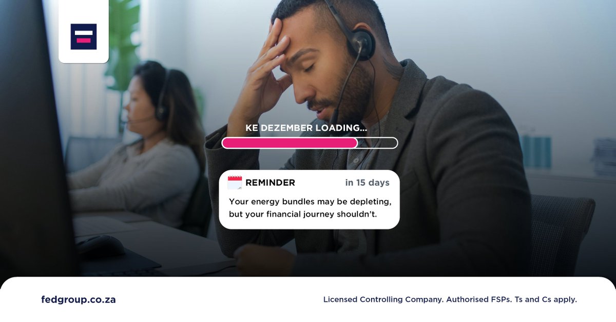Midweek slump? Energy low? No problem.
Your investments keep moving. Slow, steady, and built to last.

fedgroup.co.za
#Fedgroup #KeDezemberLoading #InvestDifferently #FinancialWellness