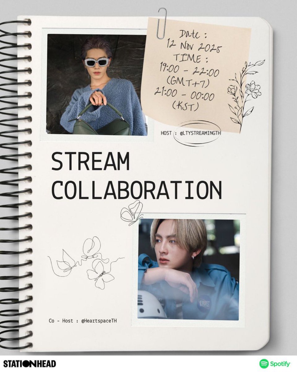 LTYStreamingTH's tweet photo. Ding dong ~ ✨✨

[📻] Today Streaming Collaboration Party 

Host:
@LTYStreamingTH

Co-host:
@HeartspaceTH

🗓️ : 12 Nov 25

🇹🇭 : 07.00-10.00 PM(GMT+7)
🇰🇷 : 09.00 PM-12.00 AM (KST)
🔗 https://t.co/nPsNqdIM1u

#HEARTchuthiwat 
#tyongfstreamingparty #ทยงพือสตรีม https://t.co/2NxPvd7aZS