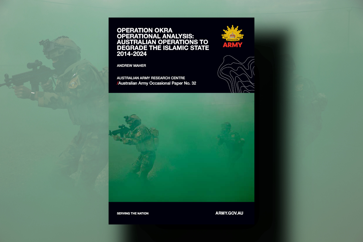 AARCAusArmy's tweet photo. This paper analyses Australia's Op Okra and ADF efforts against ISIS (2014–2024). It critiques proxy warfare, airpower, and counter-network strategies, highlighting policy gaps and suggests reforms for future proxy conflicts. 

https://t.co/0PrlOxs4Ry

#AusArmyResearch #OpOKRA https://t.co/UoeiPsHppz