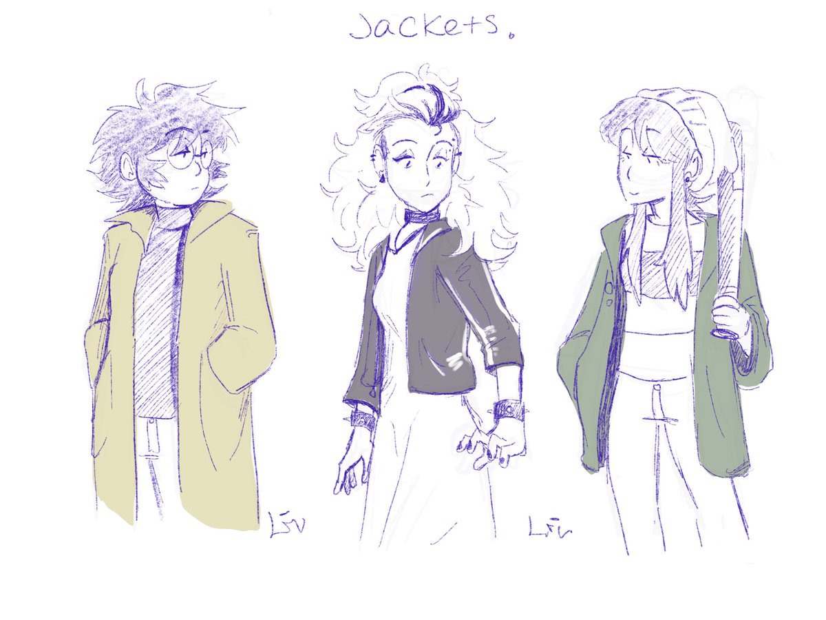 FullyAliv's tweet photo. Jackets. #betatoh #TOH #fanart https://t.co/qcaDZ8w8Uy