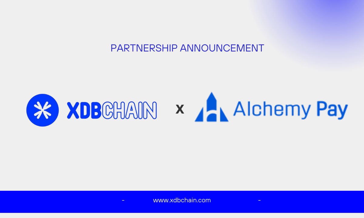 XDBchain's tweet photo. 🚀Big news! @XDBChain partners with @AlchemyPay to bring U.S. citizens direct fiat-to-crypto on-ramp access into the XDB ecosystem for the first time. 

Read more: Here you go:
https://t.co/WiUlIxLtcv

Brands, consumers & developers in the U.S. can now join the future of payments with XDB🔗🌐
