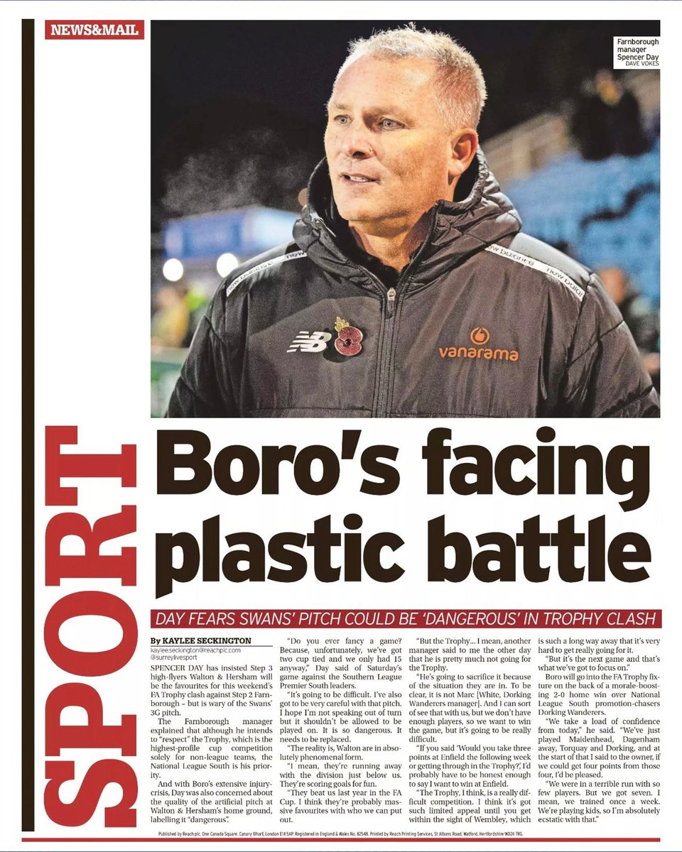 Farnborough FC tweet media