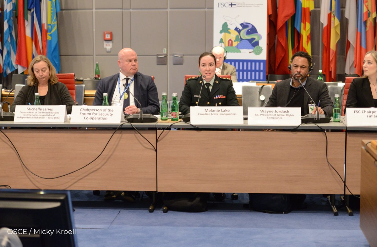 Finland_OSCE's tweet image. “Sexual and gender-based violence, including conflict-related sexual violence, is not a byproduct of war — it is a deliberate tactic of warfare. Russia’s ongoing war of aggression against Ukraine has brought the issue into sharp focus.” 🇫🇮 at today’s @OSCE #FSC Side Event.