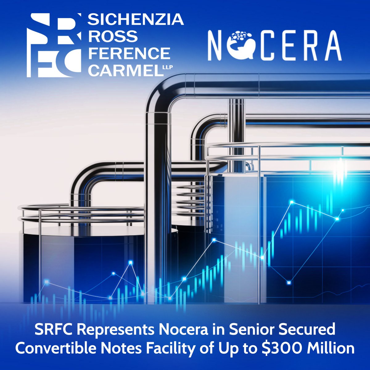 SRFC repped Nocera, Inc. $NCRA, a company focused on strategic acquisitions &amp; aquaculture ops, in its definitive agreement for the private placement of up to $300M in senior secured convertible notes. 

The SRFC team: <a href="/IPO_lawyer/">Ross Carmel</a> &amp; Benjamin Sklar.

🔗 srfc.law/sichenzia-ross…