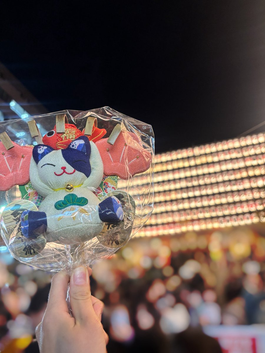 朝から撮影でその後酉の市！ 熊手のレベルアップしました✨️熊手の猫