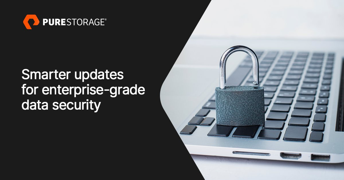 PureStorageIN's tweet image. Modern threats demand smarter storage.  

Updating your FlashArray, FlashBlade, and Portworx software helps keep defenses sharp and recovery fast.  

See how intelligent storage keeps you protected: l1nq.com/HZ8tG 

#CyberResilience #PureStorage