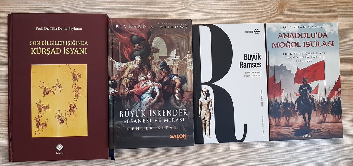 Bugün kitaplığıma katılanlar.