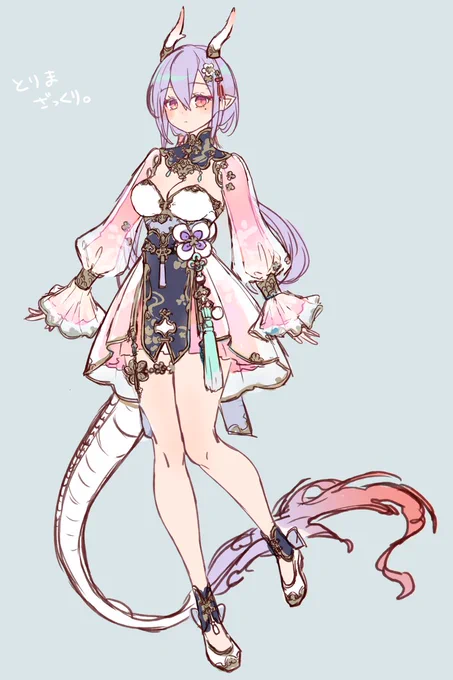 キャラデザらくがき。
