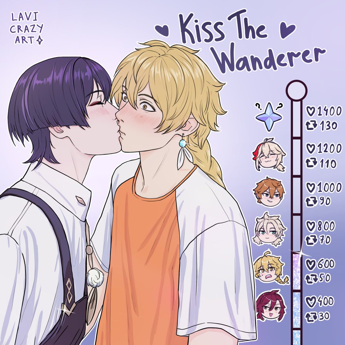 lavi_crazy_art's tweet image. #scaramouche #wanderer #aether