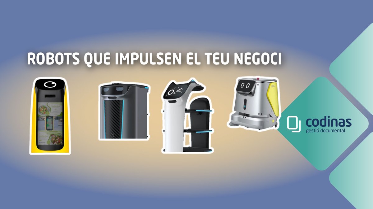 🤖 Com a distribuïdor oficial de <a href="/PuduRobotics/">Pudu Robotics</a>, a #Codinas acostem l’últim en #RobòticaCol·laborativa al teu negoci.

Millora l’atenció al client, l’experiència de marca, la logística o la neteja amb solucions intel·ligents.

Descobreix-los a 👉 ROBOTS.CAT