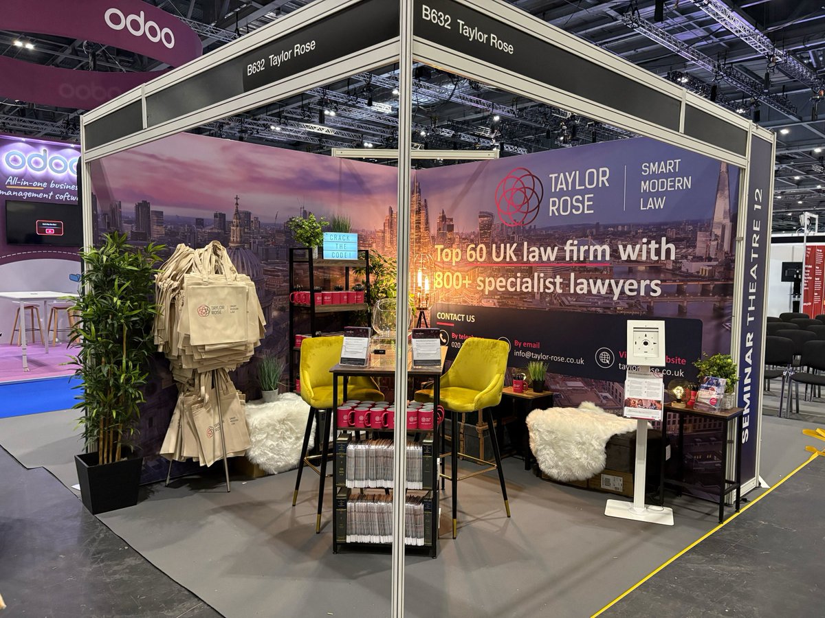 We’re delighted to be at The Business Show over the next couple of days. Make sure to pop by stand B632 to crack the code for your chance to be entered into the prize draw and discover how we can support your legal needs. #SmartModernLaw