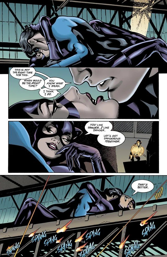 cuternightmare's tweet image. I love that this cover pisses people off when it never happened in the comic the cover is from (DC's Crimes of Passion).

But it DID happen already over 20 years ago in Nightwing #52