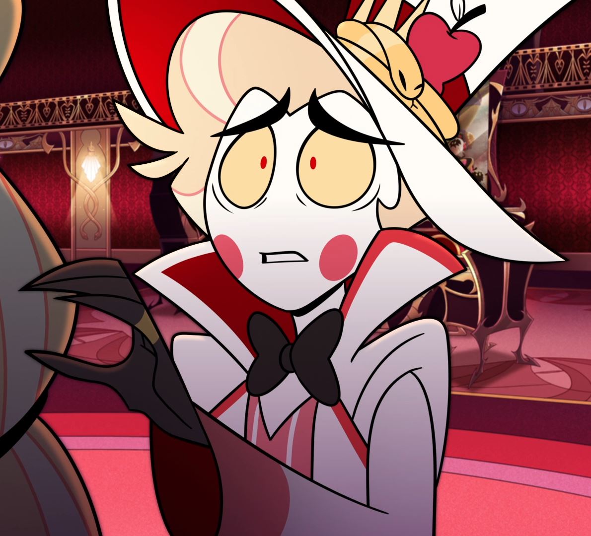 Shannoniganz_z's tweet image. Lucifer, get behind me!!! GET BEHIND ME, LUCI! LUCI, VIV IS OUT TO GET YOU #hazbinhotelspoilers #hazbinhotels2 #lucifermorningstar