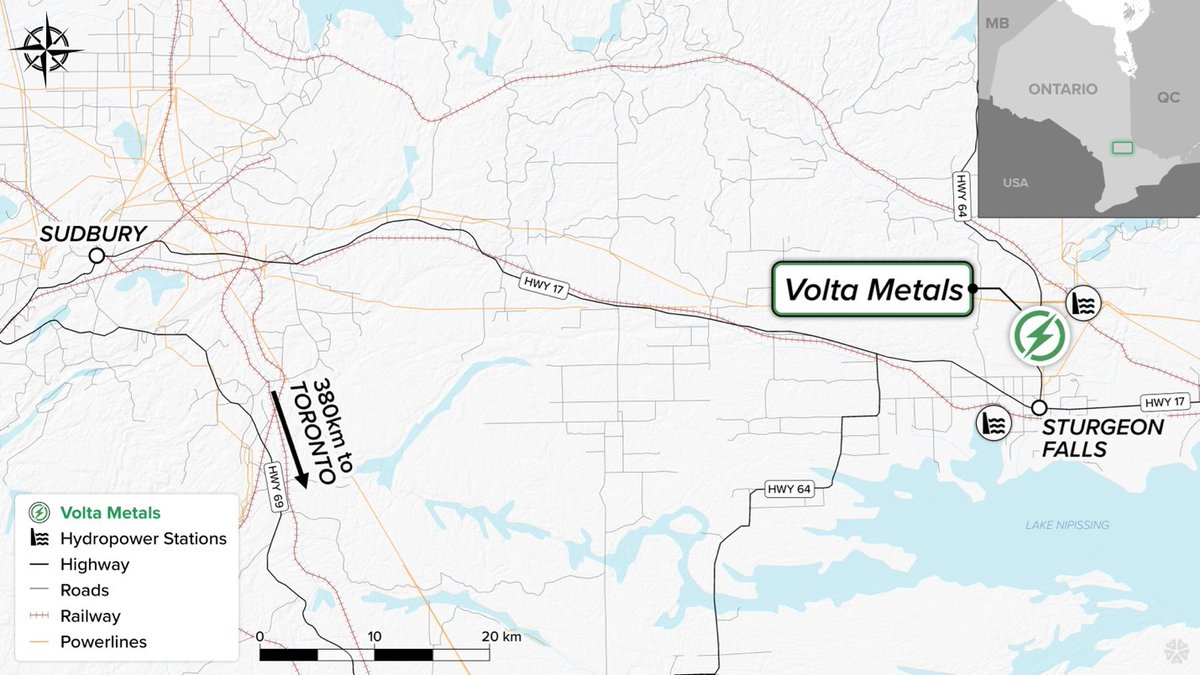 Volta Drills Widest TREO-Mineralized Interval to Date 0.95% TREO over 438.9m, Including 1.06% TREO over 358.6m, at Springer REE Project in Ontario, Canada bit.ly/47HO6Ta 

#REE #RareEarths #Gallium #Lithium #Cesium #Tantalum #CriticalMinerals <a href="/VoltaMetals/">Volta Metals</a> $VLTA.C