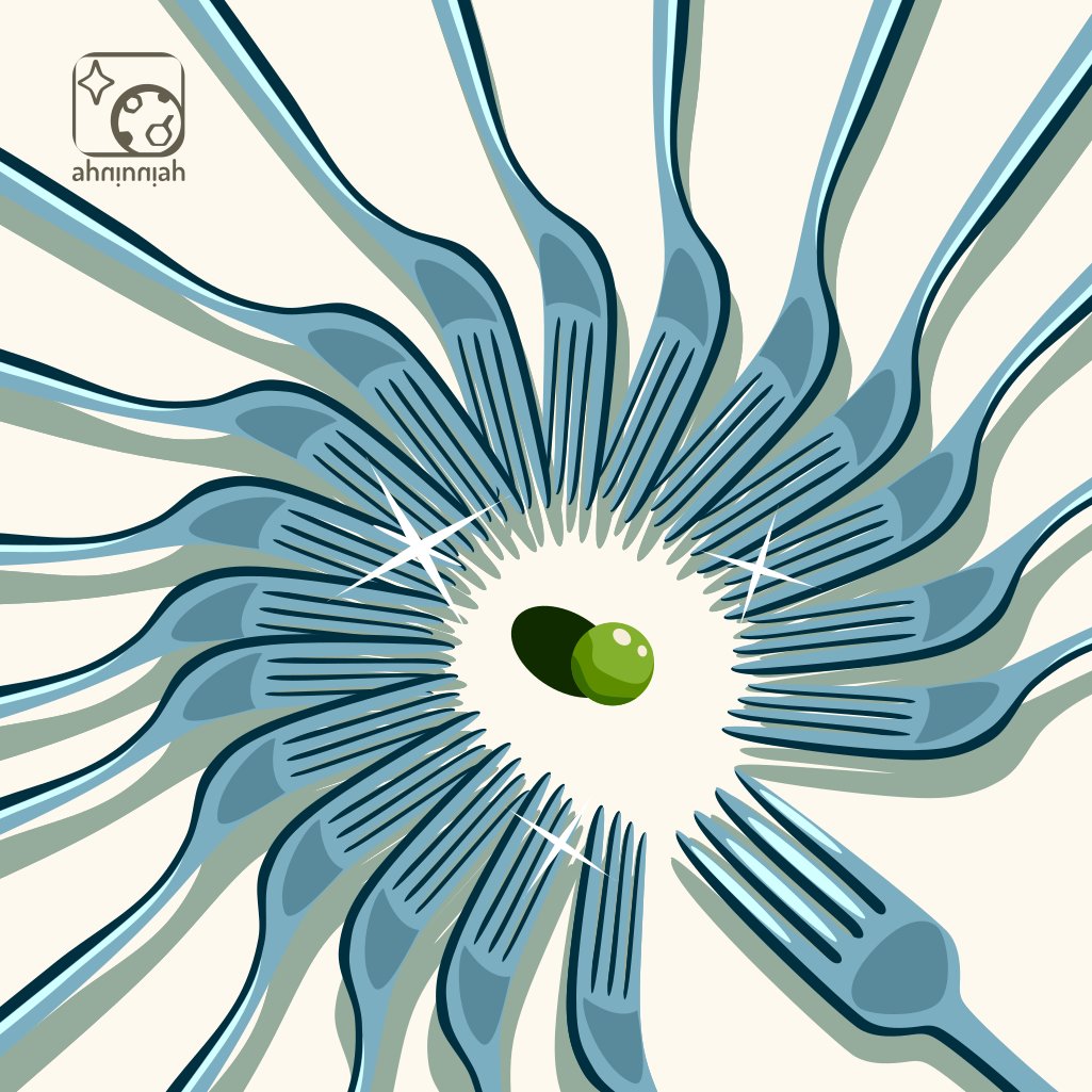 AhNinniah's tweet image. Forks #Illustration #vectorart #inkscape