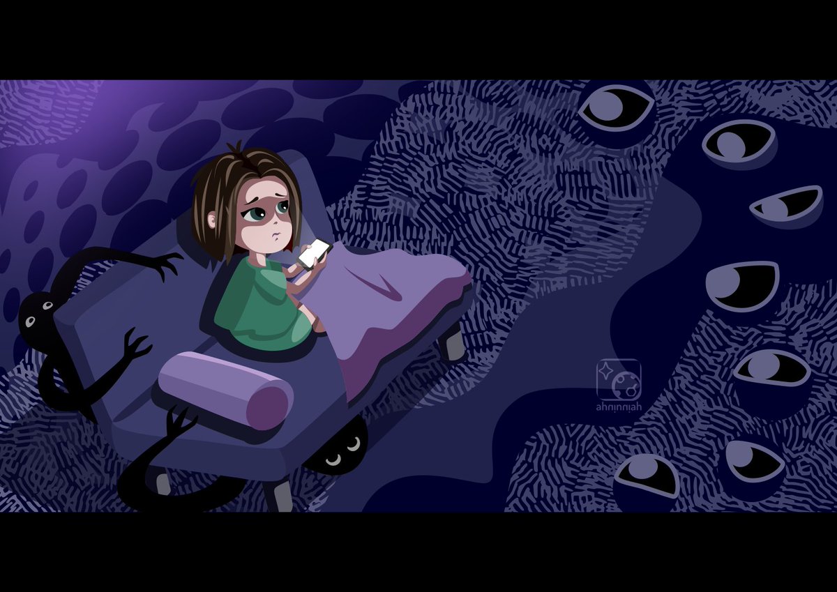 AhNinniah's tweet image. In The Dark #Illustration #vectorart #inkscape