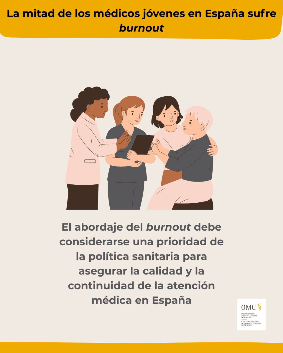 OMC_Esp's tweet photo. 📢No es una cuestión de resiliencia, sino de estructura.

🏥Guardias de 24h, falta de descanso, tutorización desigual y precariedad son los ingredientes del desgaste.

🔗Estudio completo en: https://t.co/4sTCodj8tQ

#IKERBURN https://t.co/SZguO7Lp88