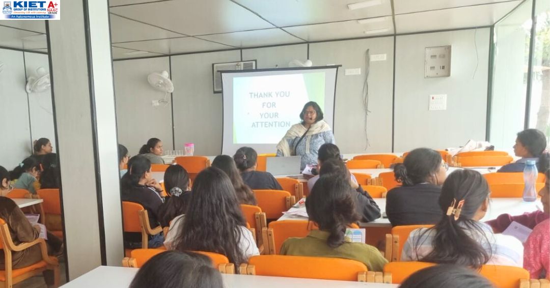 Kiet_edu's tweet image. 🌸 Empowering Women’s Health at KIET! 🌸
A session on “PCOS/PCOD &amp;amp; Lifestyle – Small Change Benefits” by Dr. Manisha Agarwal enlightened students on women’s wellness, self-care &amp;amp; healthy living. 💪💗
#WomensWellness #PCOSAwareness #HealthAtKIET #EmpowerHer #KIETInitiative