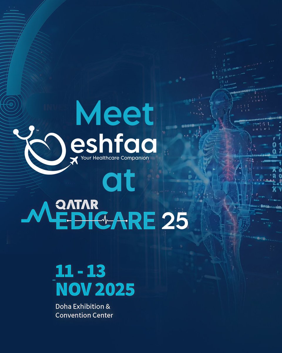 من أكبر المؤتمرات الطبية في #السعودية إلى أكبر المؤتمرات والمعارض الطبية في #قطر، فريق إشفاء يعمل بلا كلل وبشغف للمضي قدمًا في خلق مفهوم جديد للرعاية الصحية الرقمية وتشكيل مستقبلها في المنطقة!🌍
متحمسون للقاء جميع عشاق الإبداع والتعاون مع رواد الصناعة في مؤتمر قطر للرعاية الطبية.