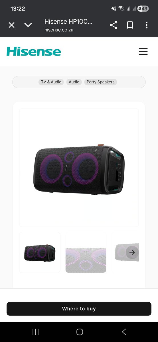 tumi707's tweet image. #HisenseZA #PartyRocker #GoodVibesOnly #Quality #Tech