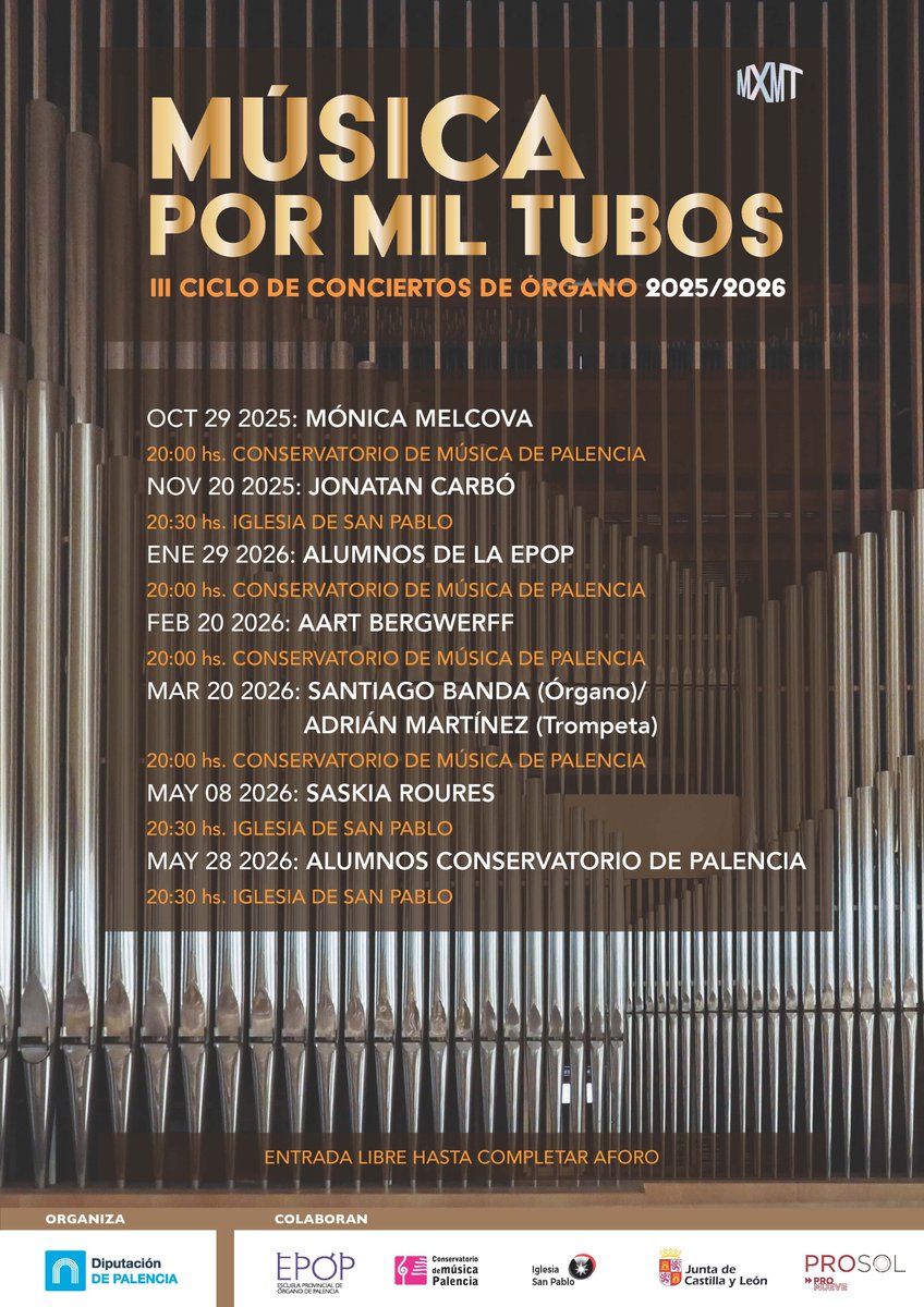 Conciertos de Santa Cecilia 2025 del <a href="/Conserpal/">ConservatorioPalencia</a>