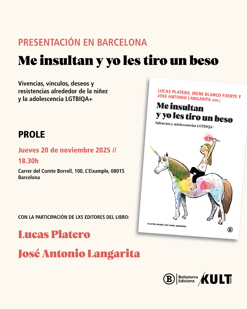 En BARCELONA📢⬇️

Presentación de 'Me insultan y yo les tiro un beso'

🗣️Con Lucas Platero <a href="/platerin/">Platero</a> y José Antonio Langarita

📍Jueves 20/11, a las 18.30h, en Prole