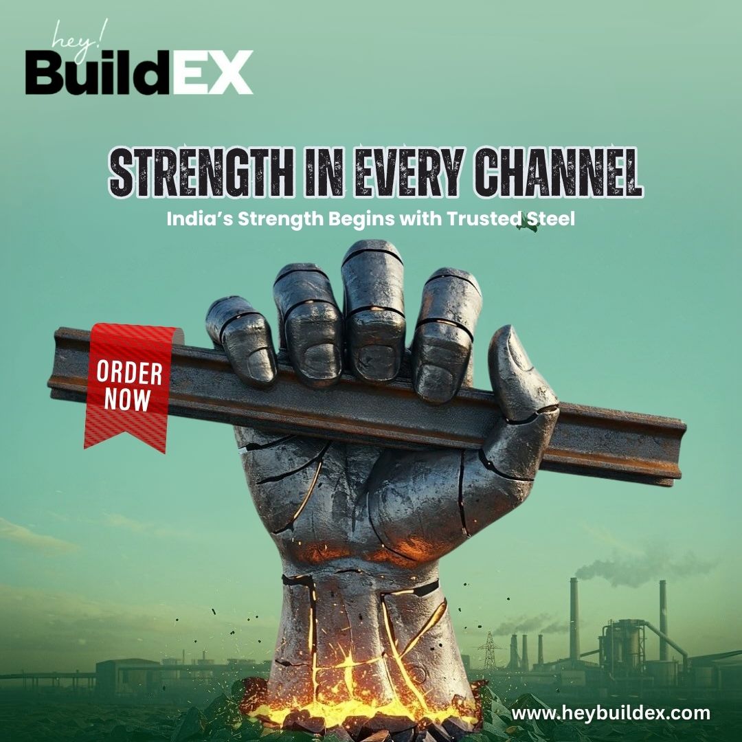 heybuildex's tweet image. Strength in Every Channel 💪
From foundation to finish — India’s strength begins with trusted steel.
Build the future with HeyBuildex!
🌐 heybuildex.com
#HeyBuildex #SteelStrength #TrustedSteel #BuildStrong #IndiaBuildsStrong #Construction #MSChannel #TMTBars #SteelSupp