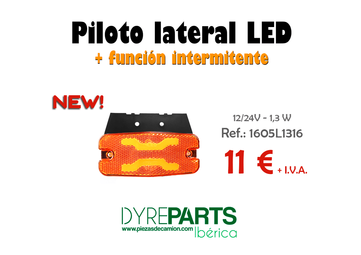 DyreParts's tweet photo. 🆕🤩Nuevo piloto LED de posición lateral con función de intermitente de la gama X-SPIDER. 
Se pueden instalar en horizontal o vertical.
Visítanos para más información: https://t.co/jX6UNWCydL
#DyreParts #recambioscamión #LED #pilotos #lucesLED #pilotoposiciónlateral #intermitente https://t.co/1khQ1KKayj