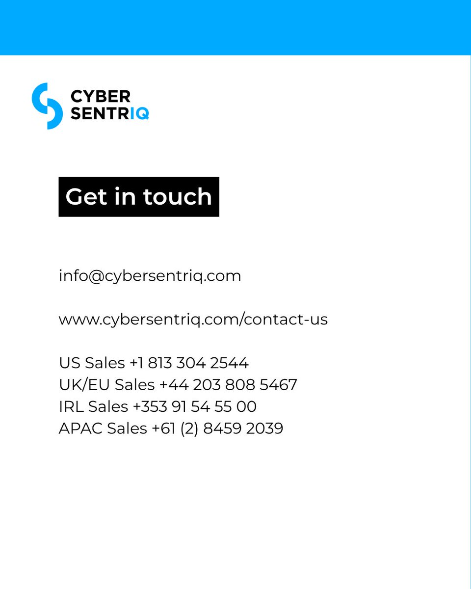 CyberSentriq1's tweet image. Protect your systems, users &amp;amp; data with a multi-layered #cybersecurity solution designed to defend against modern cyber threats &amp;amp; human error, all in our comprehensive Complete Bundle.

Book a demo before it is too late 👉 cybersentriq.com/contact-us

#CyberSentriq