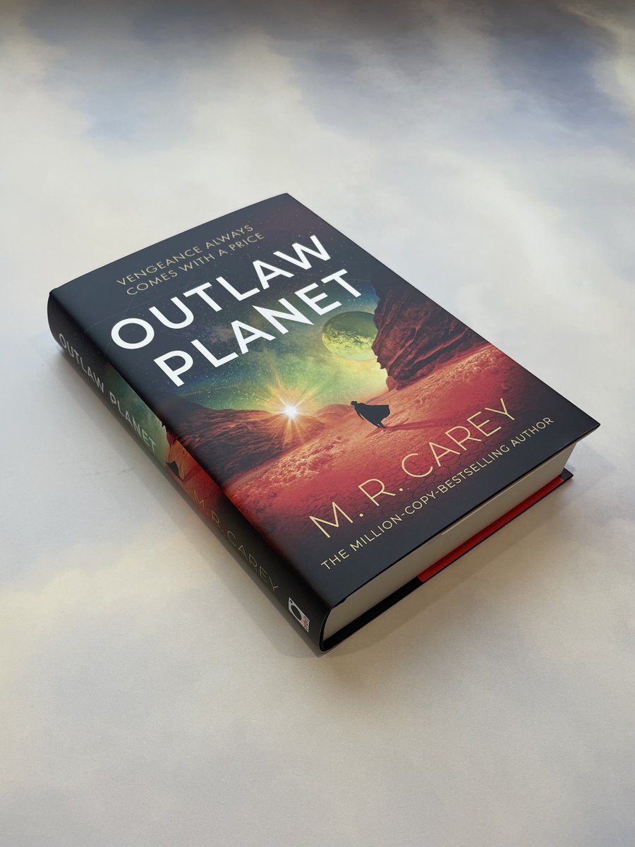 orbitbooks's tweet photo. A lone outlaw, the whole multiverse against her...

Out next week: OUTLAW PLANET - a thrilling standalone science fiction novel from the million-copy-bestselling @michaelcarey191, author of the Philip K. Dick Award-shortlisted INFINITY GATE.

Pre-order now. https://t.co/NPYKL9oheu