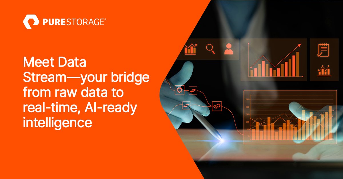 PureStorageIN's tweet image. Most AI projects stall in the data layer. 

Data Stream fixes that by automating prep and delivering inference-ready data at scale. 
Discover now: sl1nk.com/OAWvX 

#PureStorage #DataReadiness #AI
