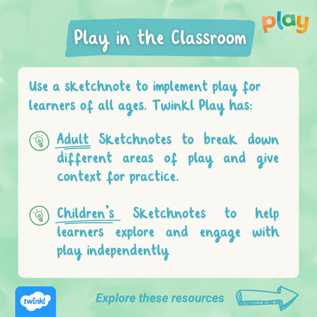 TwinklSLT's tweet image. "Play is our brain’s favourite way of learning.” – Diane Ackerman

Empower educators with CPD on play pedagogy &amp;amp; resources to inspire every age group.
Explore: twinkl.co.uk/l/nvuuv

#PlayBasedLearning #CPD #TwinklPlay
