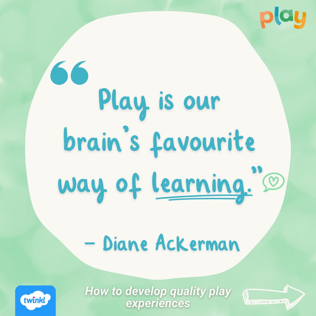 TwinklSLT's tweet image. "Play is our brain’s favourite way of learning.” – Diane Ackerman

Empower educators with CPD on play pedagogy &amp;amp; resources to inspire every age group.
Explore: twinkl.co.uk/l/nvuuv

#PlayBasedLearning #CPD #TwinklPlay