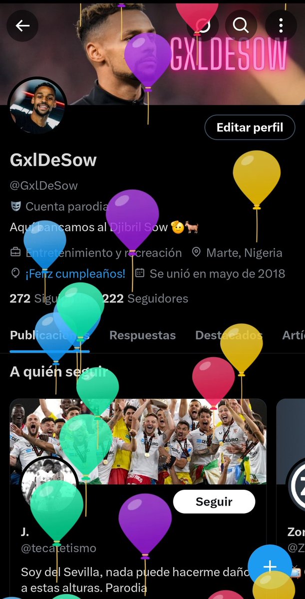 Voy a hacer lo típico. Globitos en mi perfil 🥳