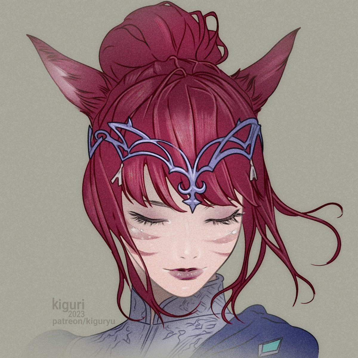 nomaismar's tweet image. Will be reposting a few of my older pieces to share that I’m now on VGen: vgen.co/kiguri
Bringing some of my past work under its tags, starting with these lovely WoL~
#FFXIVArt #AuRaFFXIV #miqote #viera #Vgen