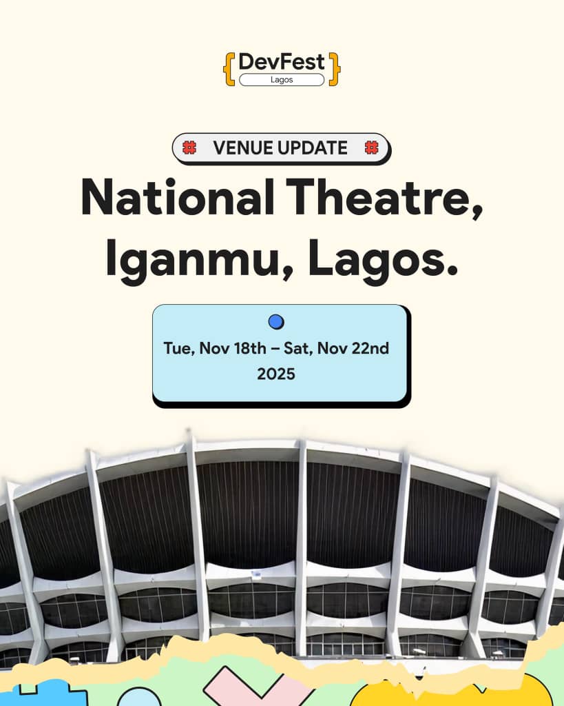 dammycodes's tweet image. Excited to be attending my first tech event next week @Google DevFest Lagos! 🚀 #GoogleDevFest