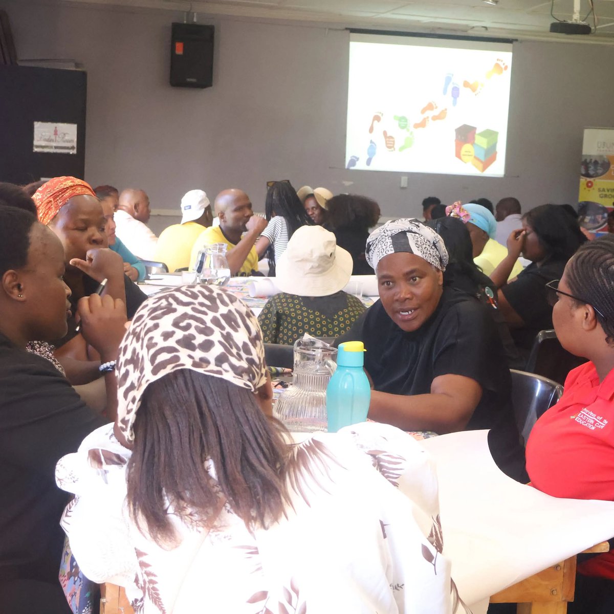 UbunyeFT's tweet image. PWG Annual Review &amp;amp; 5-Year Strategy  
 
The PWG teams are deep in discussion , reflecting on their journey by identifying one key achievement and one challenge to share with the rest of the group.  
 
#Ubunye #PWG #EnablingCommunitiesToLead #AnnualReview