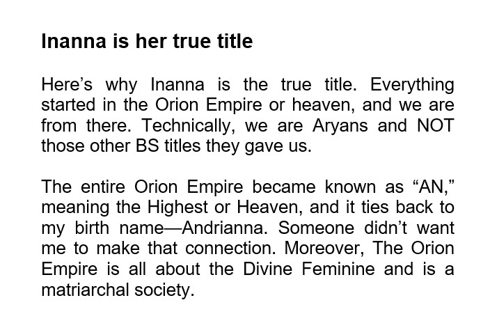 Inanna Returned™ tweet media