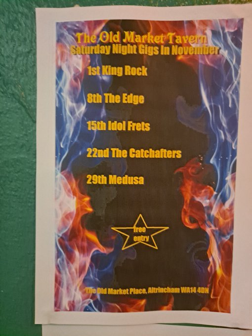 OldMarketTavAlt's tweet image. What good is sitting alone in your room - come hear the music play - at Altrincham&apos;s Old Market Tavern in November - life is a cabaret old chum - come to the cabaret #Alty #livemusic #communitypub #Altrincham