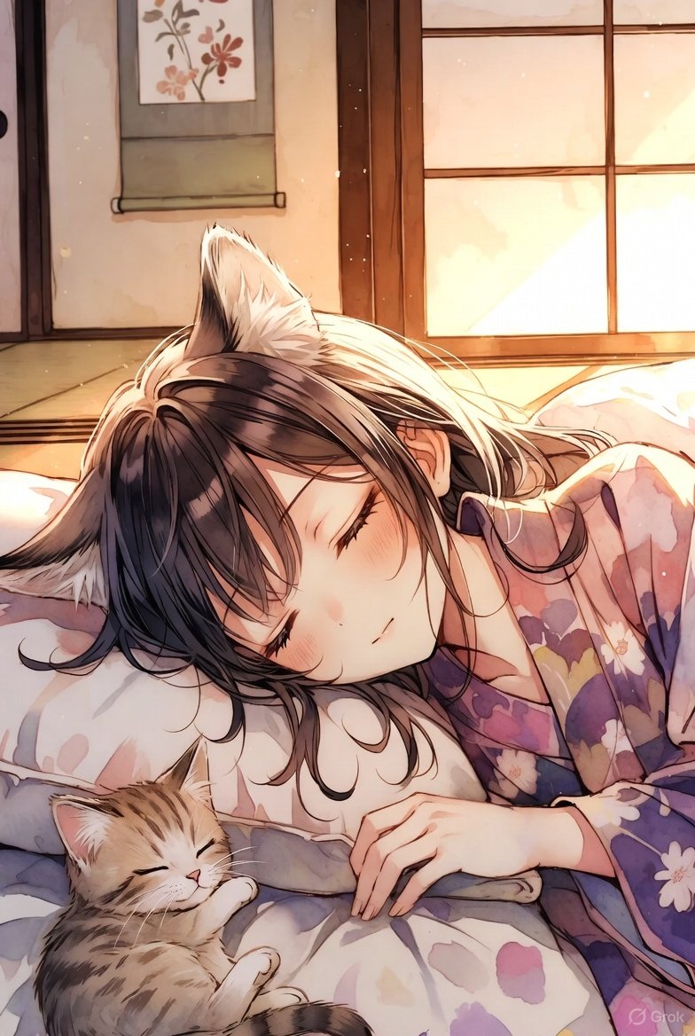 #AIイラスト初心者🔰
今日もお疲れ様でした(^_ _^)♪

温かくしてお休みくださいね🍀
また明日🤗💗

       🐝⋆︎*ﾟ∗good night…✴︎🌙.°