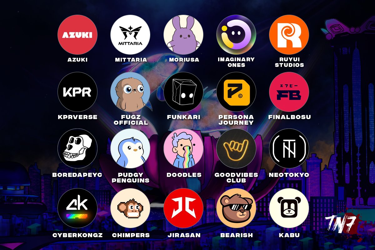 tn7_viu's tweet image. Allies of the New World 🌘

We’re recognising the projects standing beside us as we build what’s next.

If you hold one of our partner NFTs, you’ll be included in the Partner FCFS WL phase, join our Discord now to verify and access future perks.