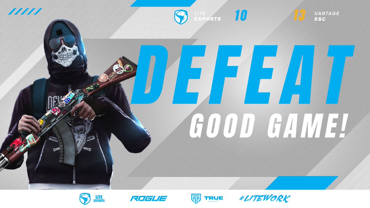 LiteEsportsCS's tweet image. [#LITECS2]   

All Good Thing Must Come to a end! Our Win-Streak has ended as we go 11-1 in the season so far! All Eyes for the final 2 games of the season, then we are onto playoffs!

🆚 @vantageesc

🗺️ Mirage
🔫 10 ❌ 13

 #LITEESC // @ESEA // #LITEWORK