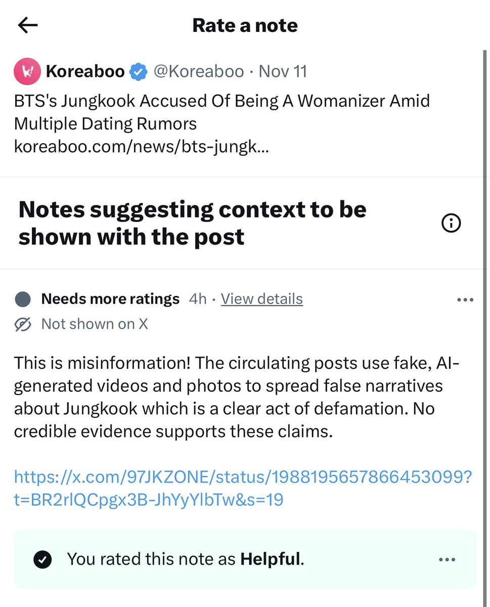 Do not ignore the note, rate it as helpful. Its matters.
x.com/i/birdwatch/t/…