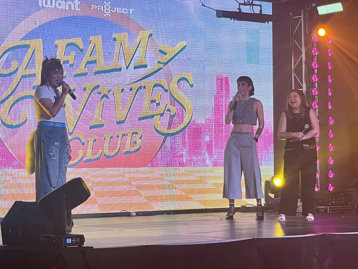 ABSCBNpr's tweet photo. “AFAM Wives Club” producer #AntoinetteJadaone and showrunner #RodinaSingh joined today’s advance screening, showing their full support for the cast and team behind the series. ��✨
#AFAMWivesClub #AFAMWivesClubHaveynaNight #iWant #ABSCBN #ANSCBNPR https://t.co/j5xsO4HsYa