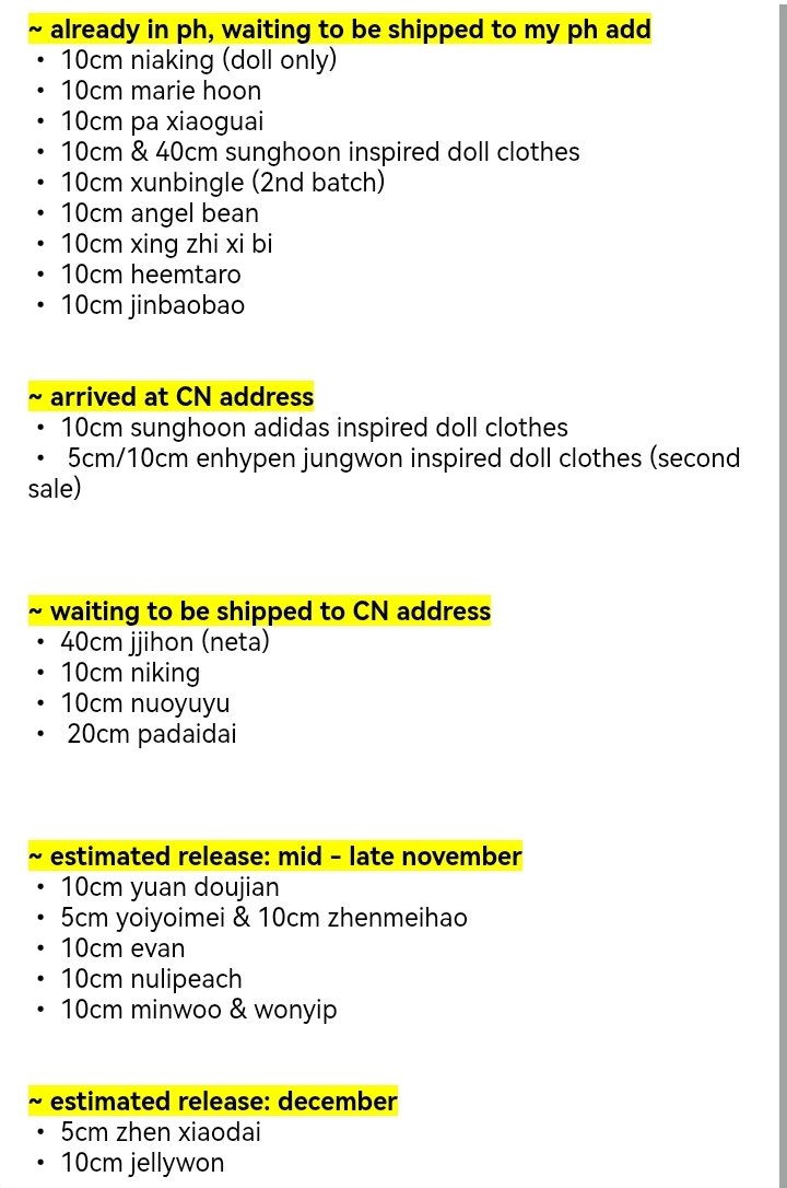 hello, good evening! quick #tannieupdate~

kindly check the GO masterlist for more updates. no update = no new update from the maker/still in production

thank you~