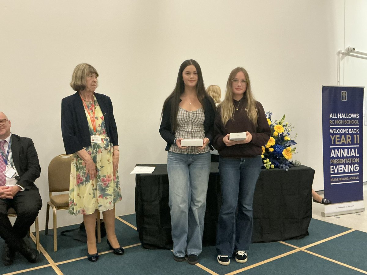 It was wonderful to see our #classof2025 in school last week for their Presentation Evening. 
Such a fantastic occasion celebrating their exam success and achievements. You will always be a big part of our #AllHallowsFamily  #believebelongachieve